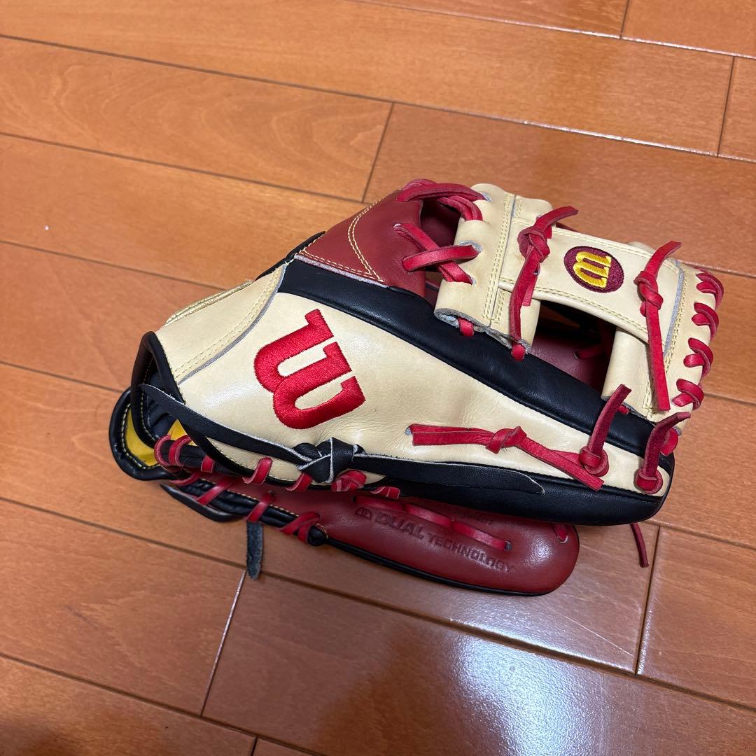 黒*師様 ウィルソン オーダー 店舗別注軟式 内野用 グローブ 87