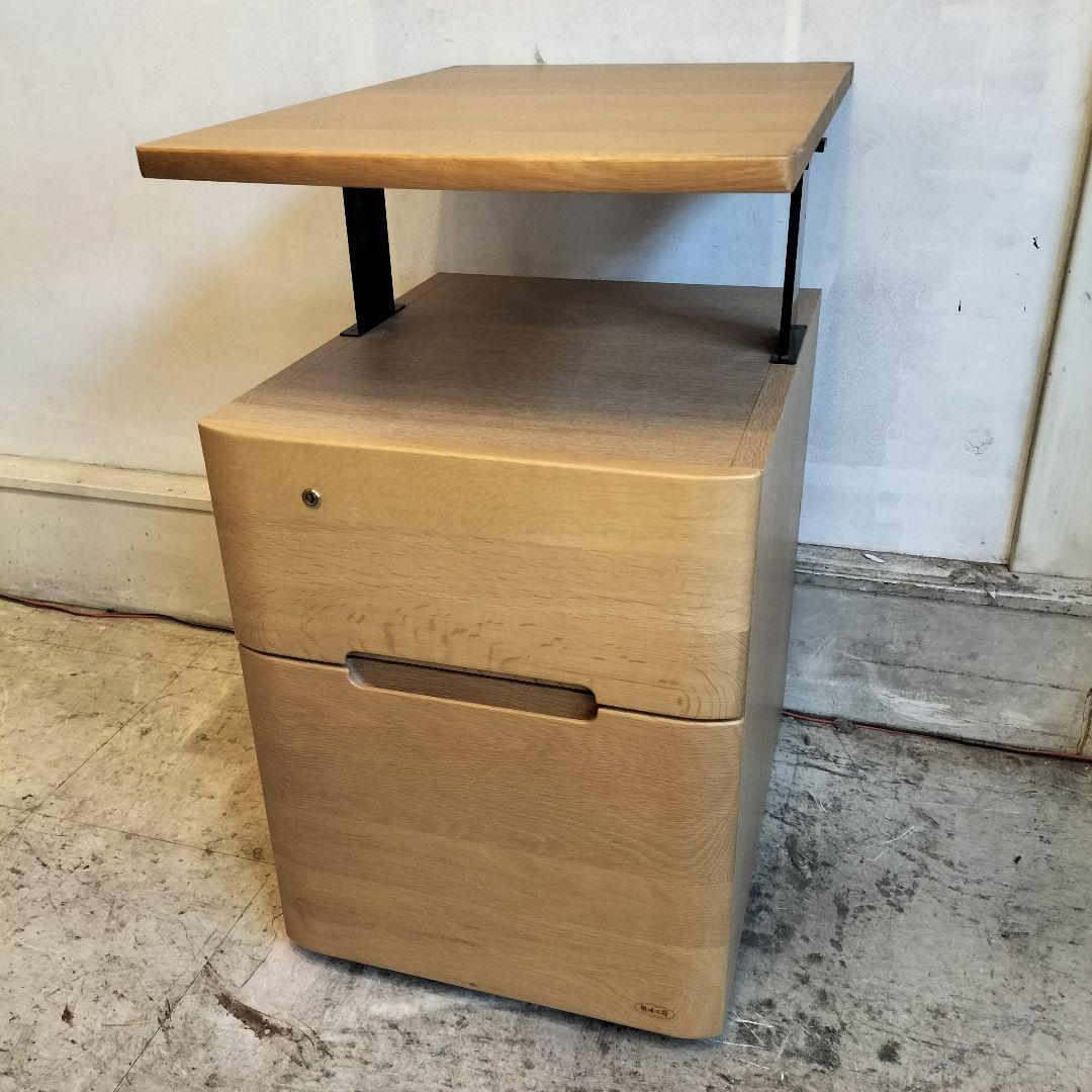 M♦浜本工芸　No.09 　デスク　昇降袖2段　一生紀　チェア