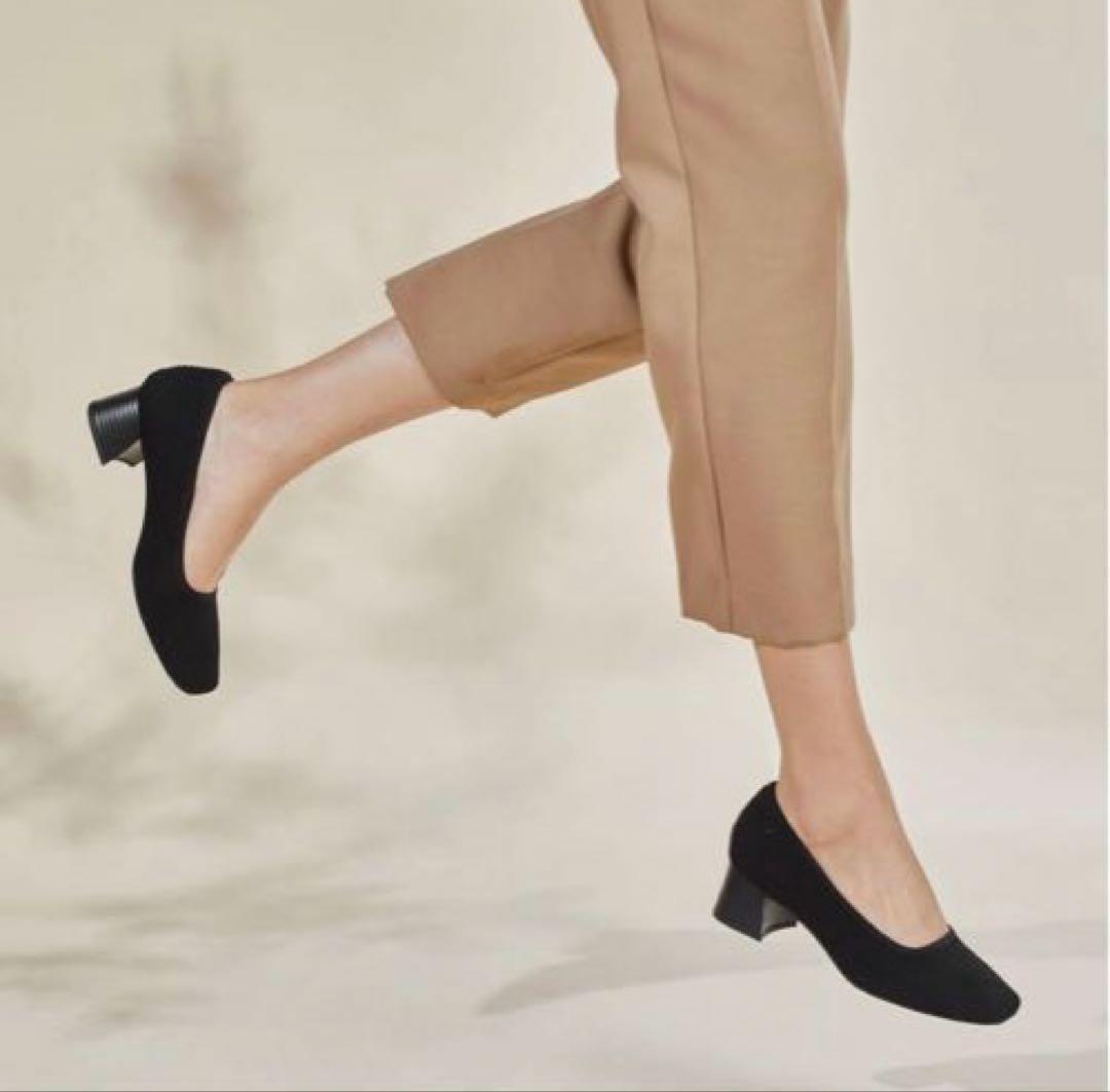 VIVAIA Melody Pro スクエアトゥ チャンキーヒール パンプス 黒