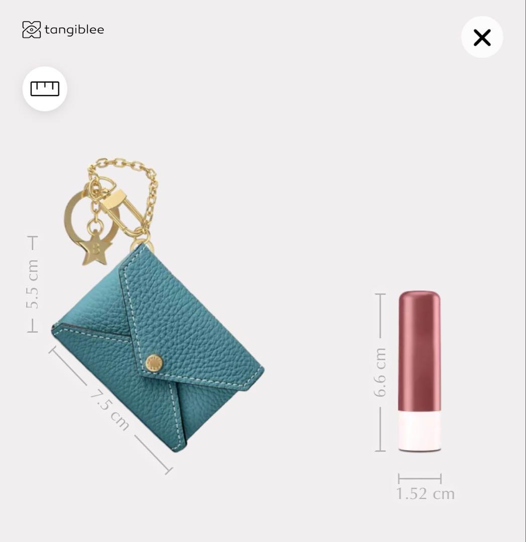 【新品未使用】スター チェーン キーホルダー シュリンクレザー　ブルーシアン