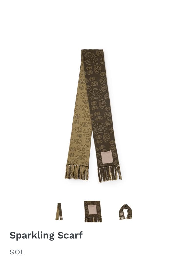 大人気！！ SOL スパークリングスカーフ　すぐ売り切れてます