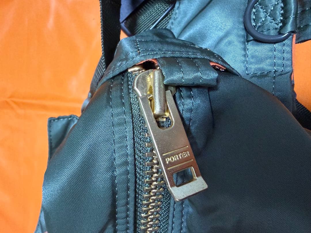 極美品　現行　porterタンカー ウエストバッグ セージグリーン