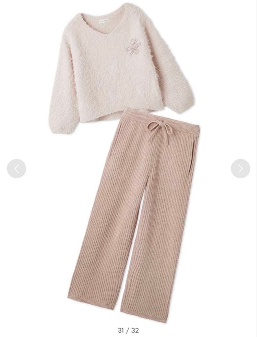 新品未使用タグ付きSNIDELシャギーセットアップ