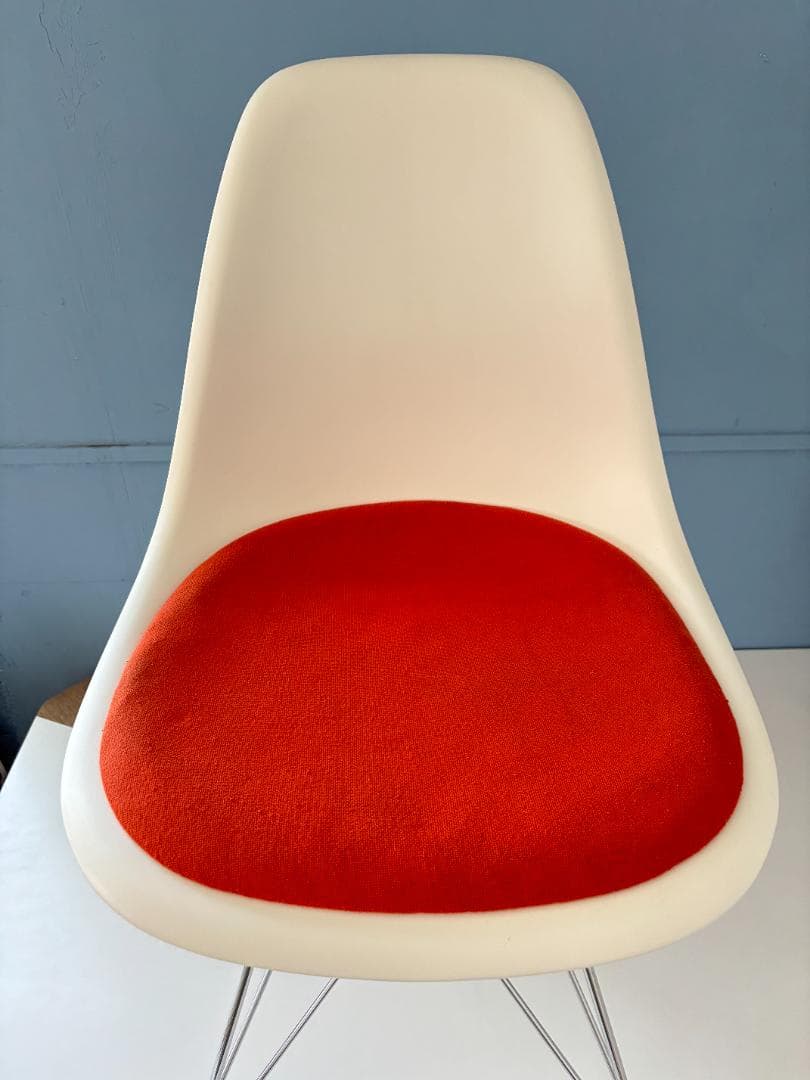 イームズ/Eamesシェルチェア ホワイト×オレンジ A