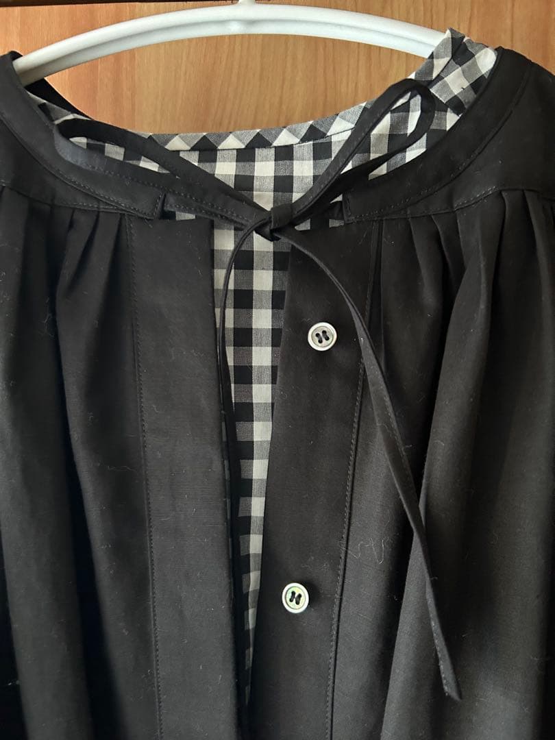 未使用tenn handcrafted modern ワンピース　コートブラック