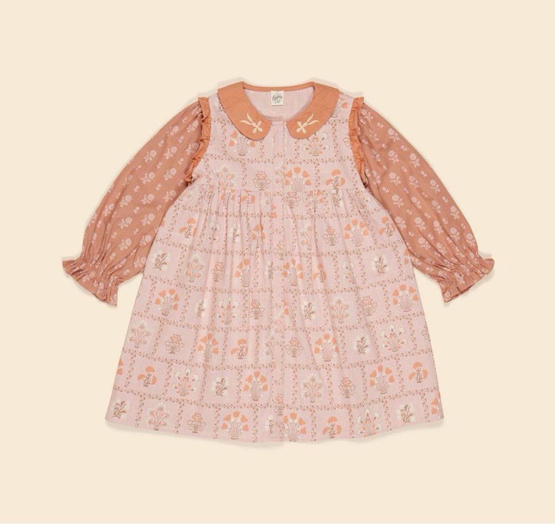 apolina アポリナ　Mara shirtdress 2〜3y ワンピース