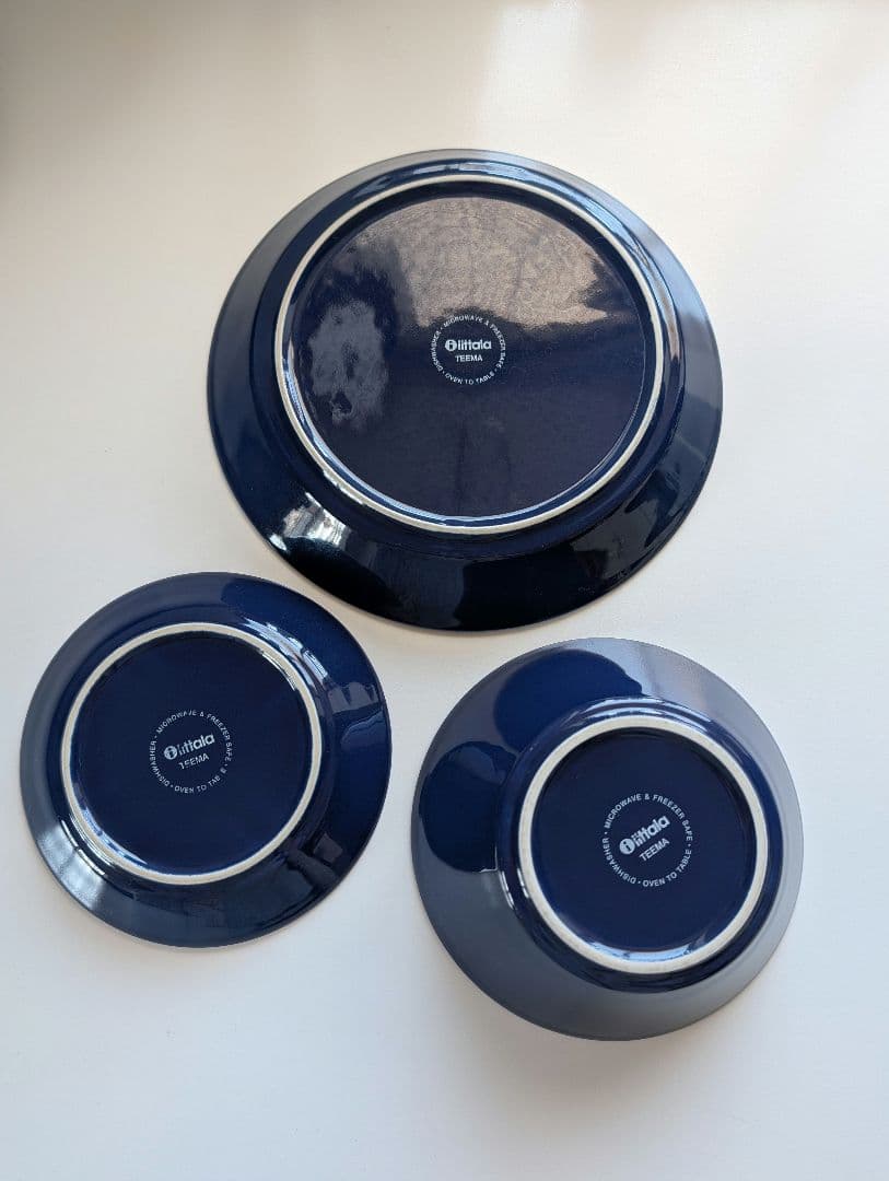 Teema【中古品】イッタラ ティーマ ブルー３個セット