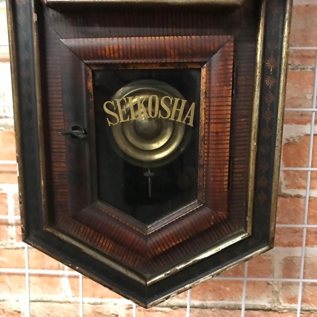 SEIKOSHA 八角形木製振り子時計