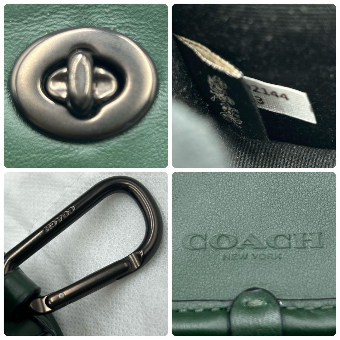 現行 未使用級 コーチ ヘリテージ ターンロック 小物入れ バックチャーム