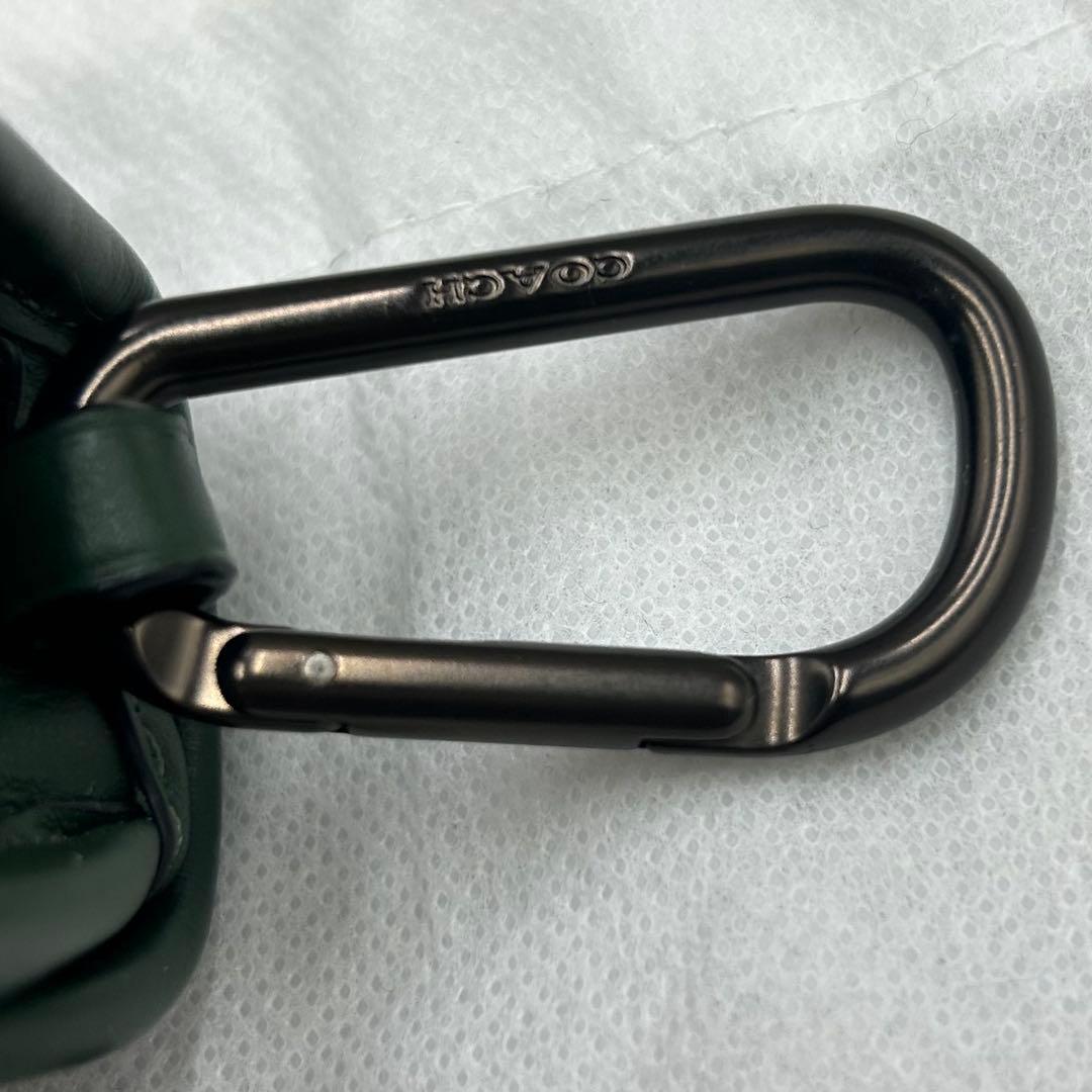 現行 未使用級 コーチ ヘリテージ ターンロック 小物入れ バックチャーム