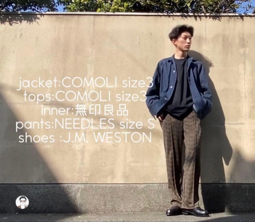 【美品】Needles トラックパンツ　蝶小紋　カプセルコレクション