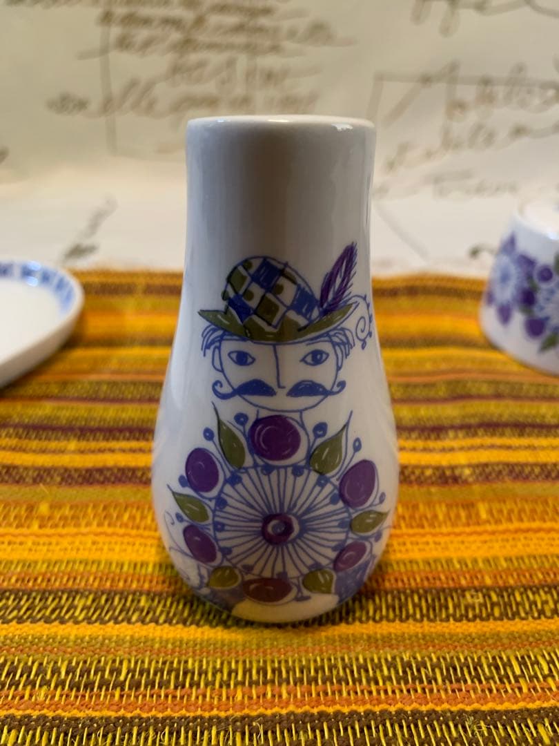 北欧ビンテージ　figgjo フィッギオ　美品Lotte柄の可愛い調味料セット！