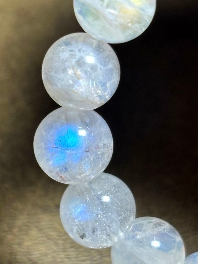 マダガスカル産　レインボームーンストーン　ブレスレット8.1〜8.3㎜（新品）