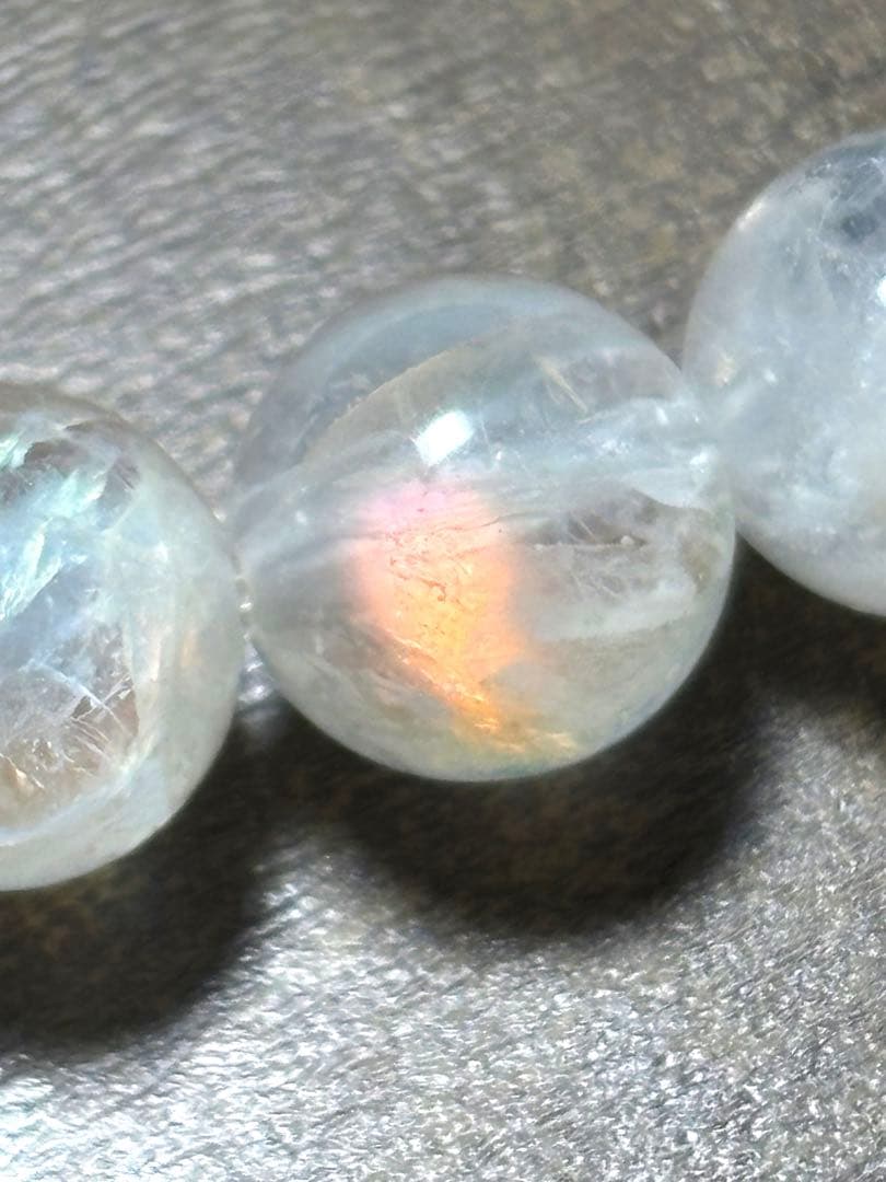 マダガスカル産　レインボームーンストーン　ブレスレット8.1〜8.3㎜（新品）