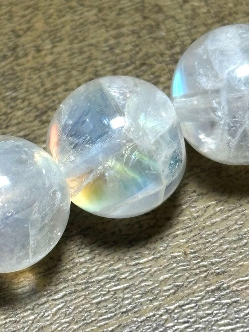 マダガスカル産　レインボームーンストーン　ブレスレット8.1〜8.3㎜（新品）