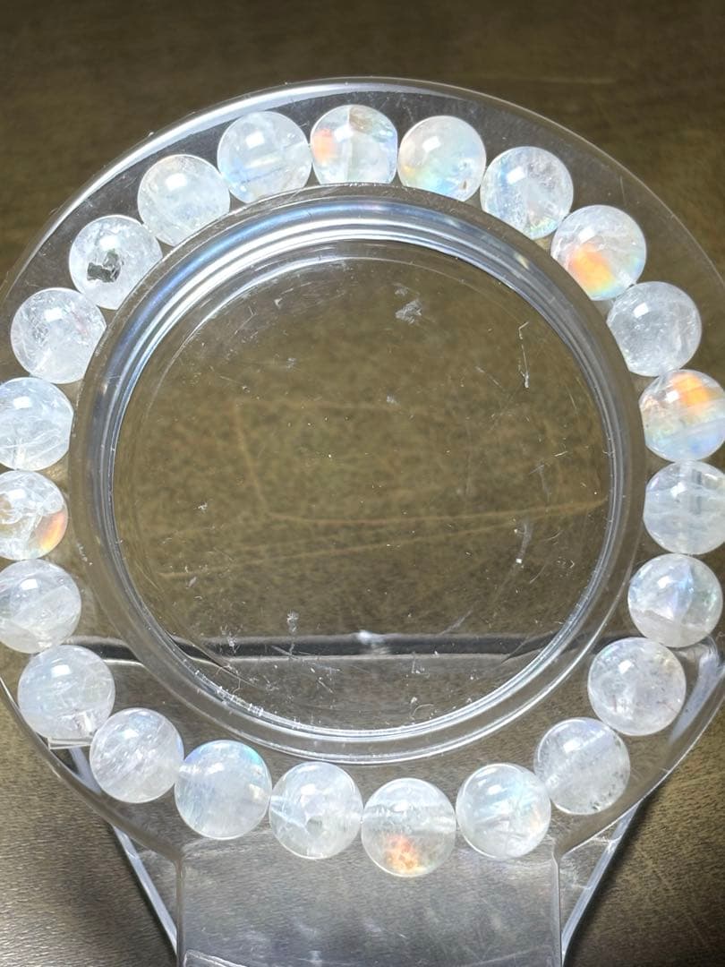 マダガスカル産　レインボームーンストーン　ブレスレット8.1〜8.3㎜（新品）