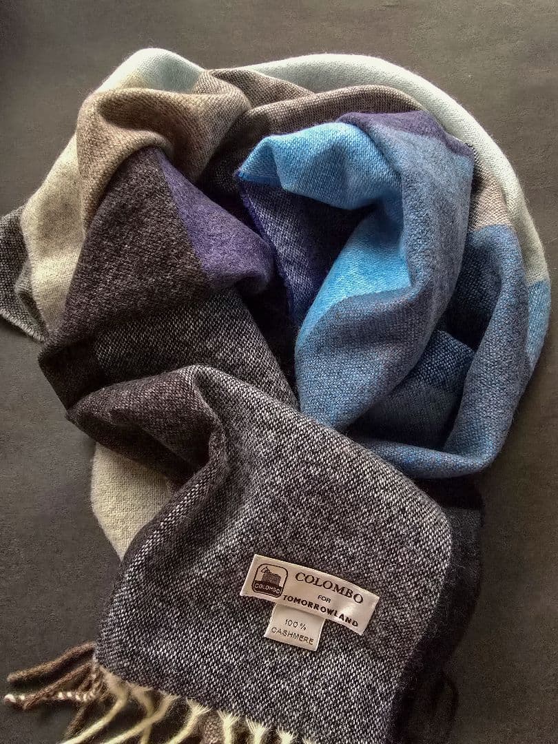 イタリア製COLOMBO トゥモローランド カシミヤ100 ストール マフラー