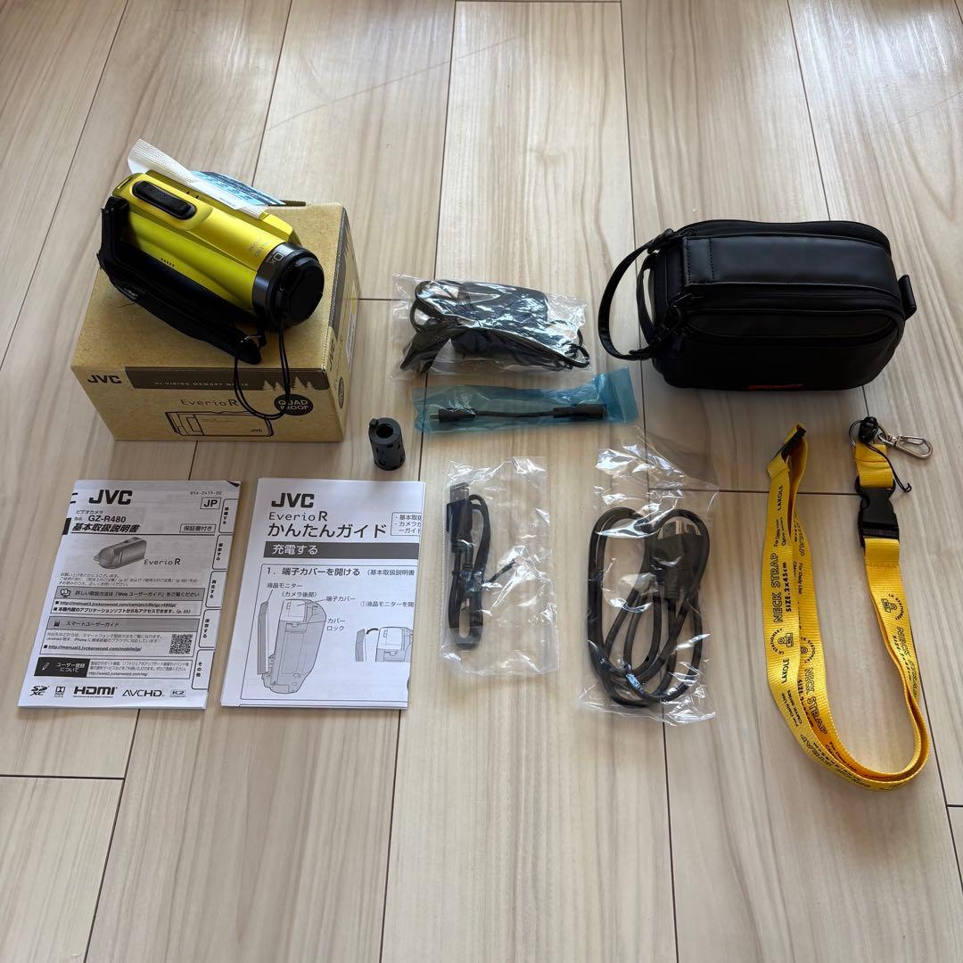 JVC EverioR GZ-R480-Y シトロンイエロー 本体おまけ付き