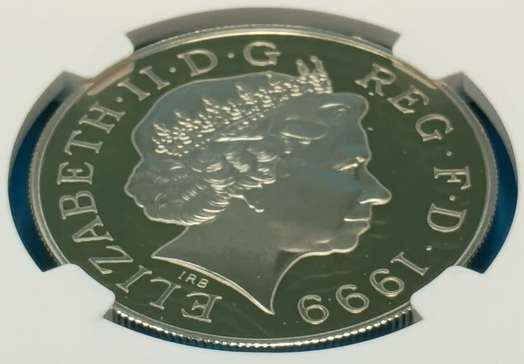 1999 イギリス ダイアナ追悼 5ポンド プルーフ銀貨 NGC PF68UC㉔