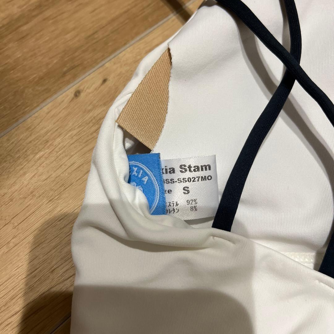 アリシアスタン ワンピース水着 ホワイト/ブラック