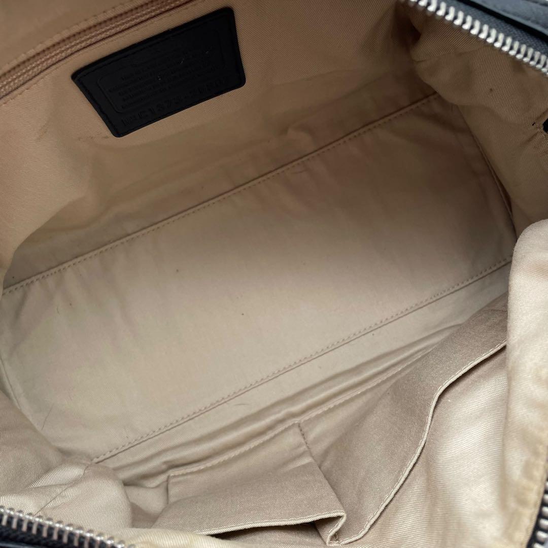 希少 美品 コーチ ボストンバッグ ハンドバッグ レザー タッセル バイカラー