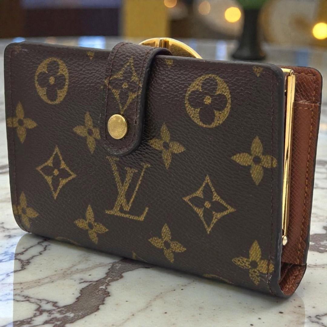 ルイヴィトン ポルトモネ ビエ ヴィエノワ がま口 モノグラム 二つ折り財布