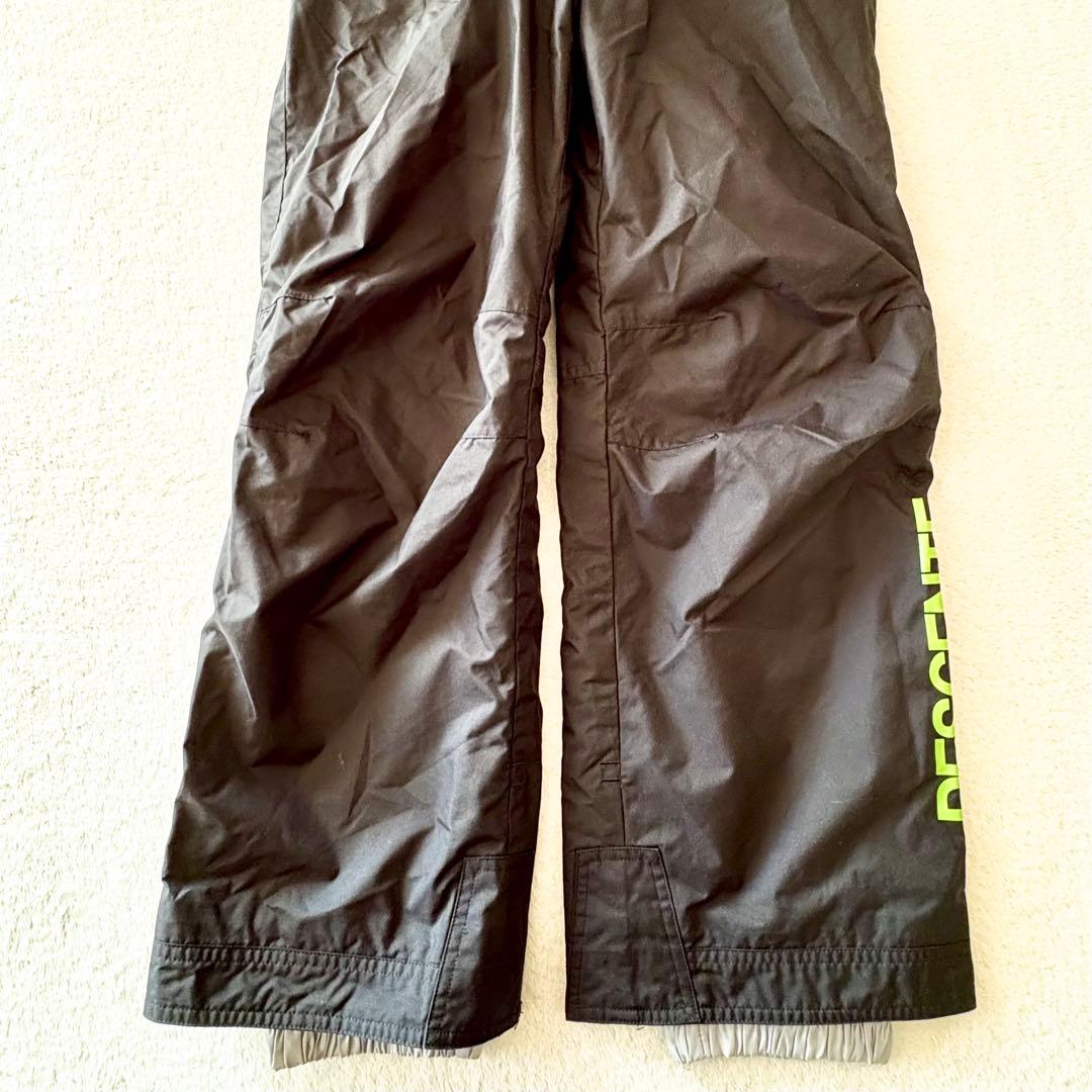 150 デサント　ヒートナビ　スキー　上下　グリーン　ブラック　スノーウェア