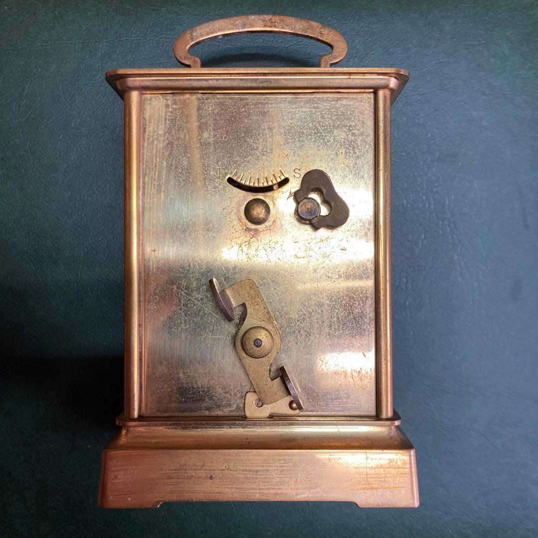 精工舎 呼び鈴付き アンティーク レトロ 真鍮枕時計