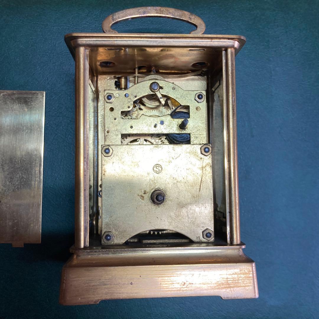 精工舎 呼び鈴付き アンティーク レトロ 真鍮枕時計