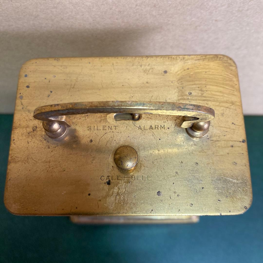 精工舎 呼び鈴付き アンティーク レトロ 真鍮枕時計