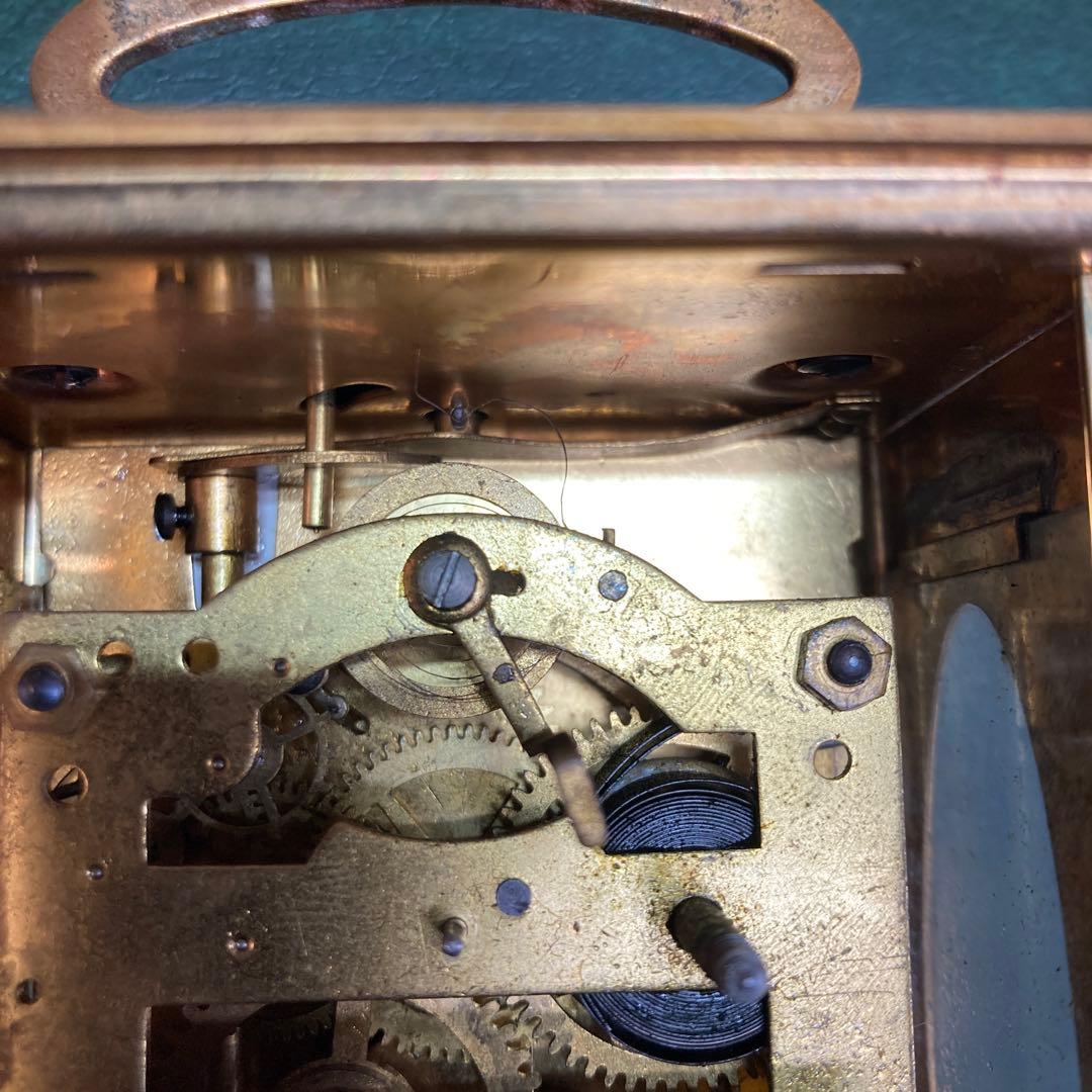 精工舎 呼び鈴付き アンティーク レトロ 真鍮枕時計