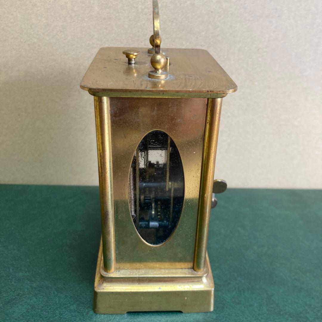 精工舎 呼び鈴付き アンティーク レトロ 真鍮枕時計
