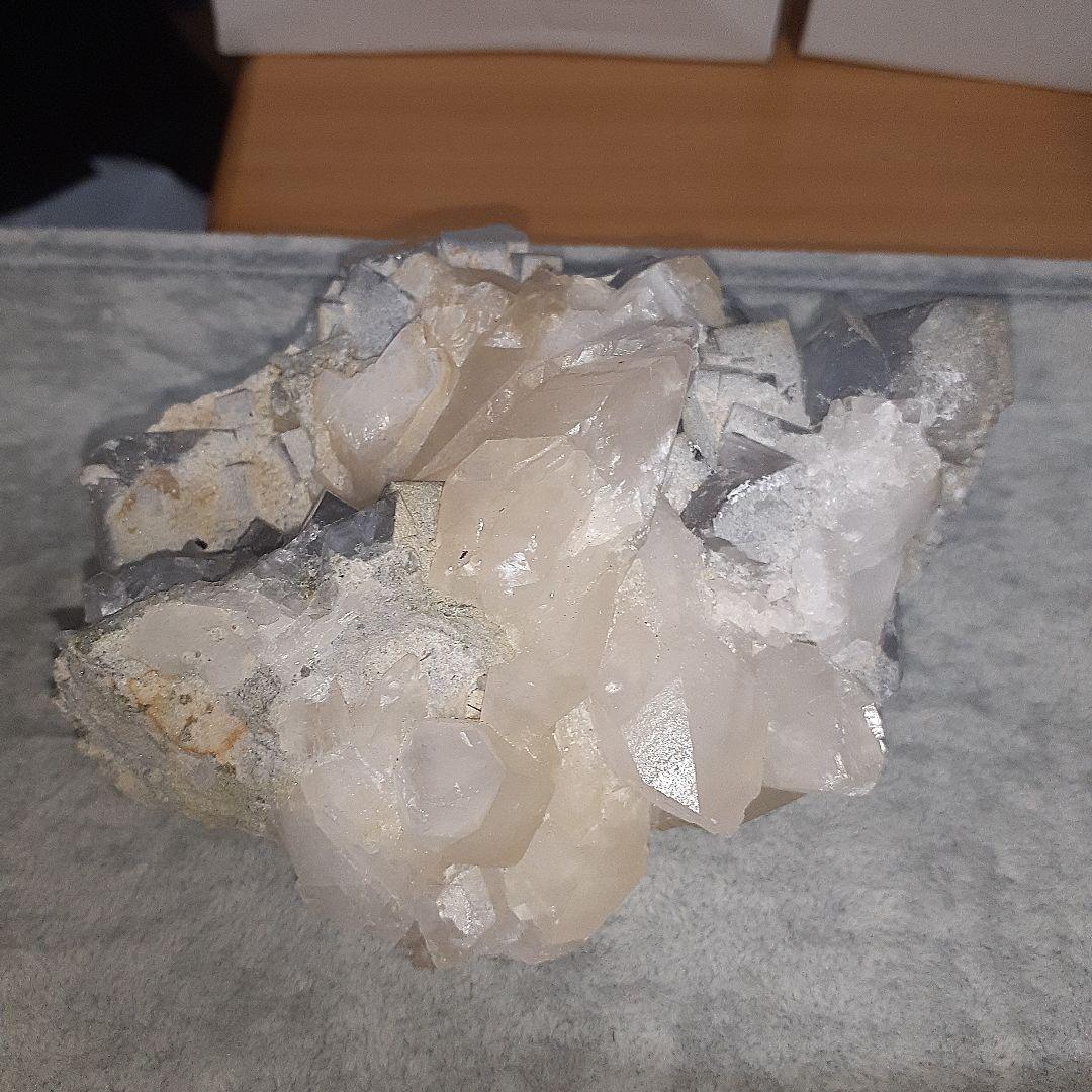 フローライト　カルサイト　共生　インテリア