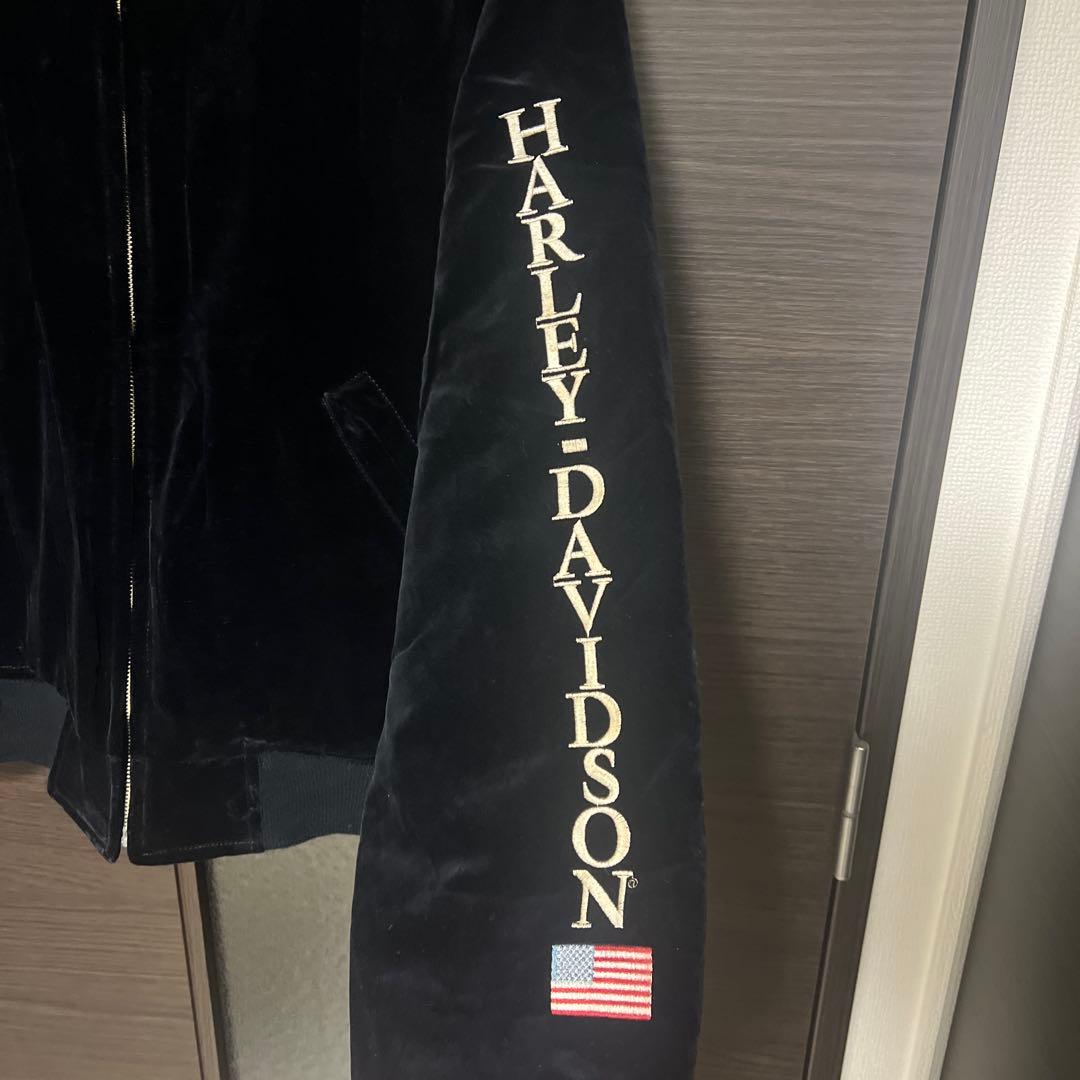 ハーレー ヴィンテージ ベロア 別珍 スカジャン 90s 希少 デッド 古着