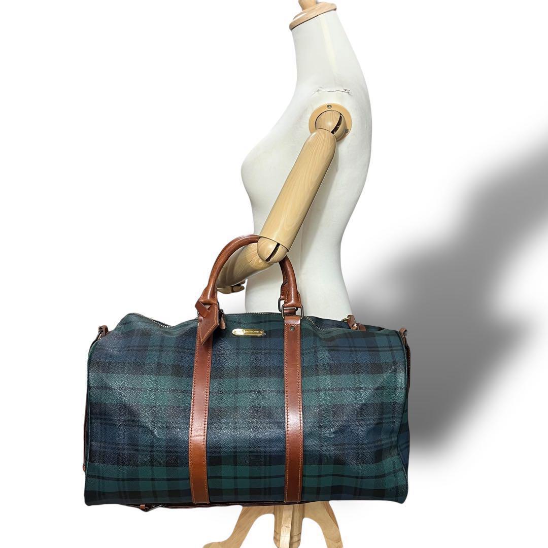 Vintage Polo Ralph Lauren チェック美品　ボストンバッグ