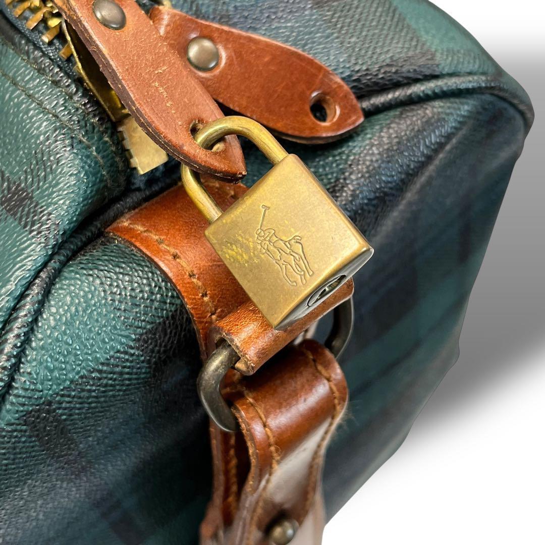 Vintage Polo Ralph Lauren チェック美品　ボストンバッグ