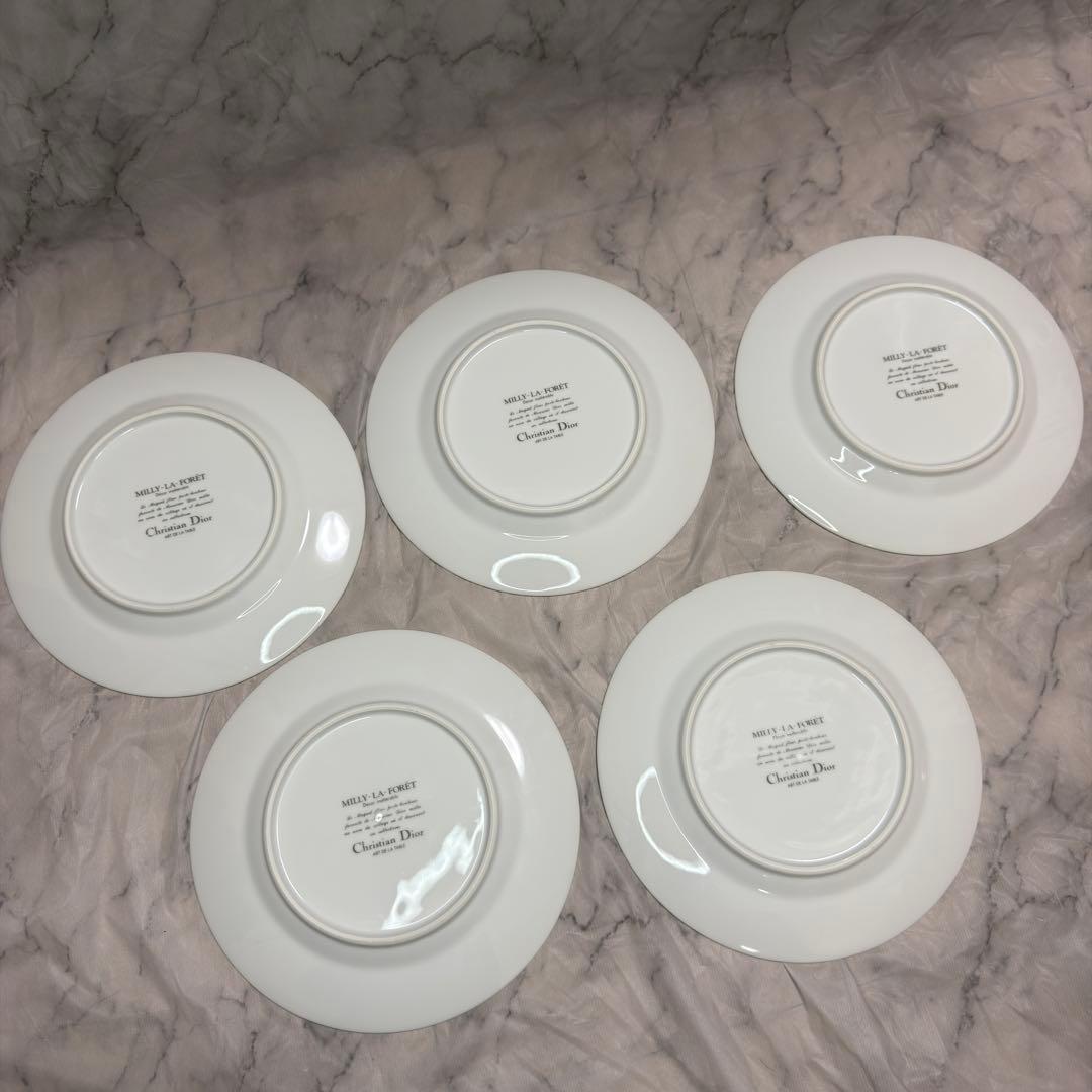 Christian Dior プレート スズラン φ19.5cm 5枚 未使用