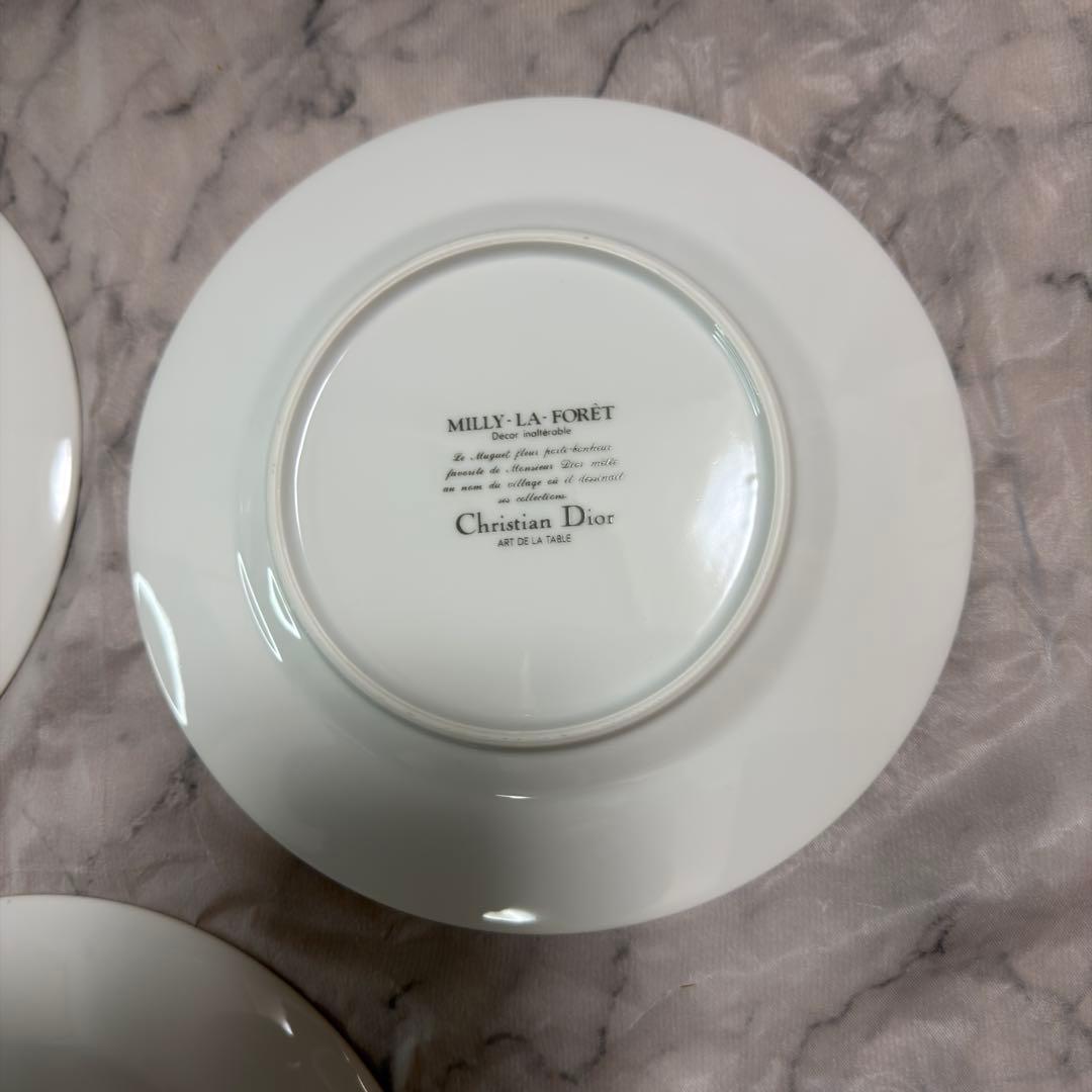 Christian Dior プレート スズラン φ19.5cm 5枚 未使用