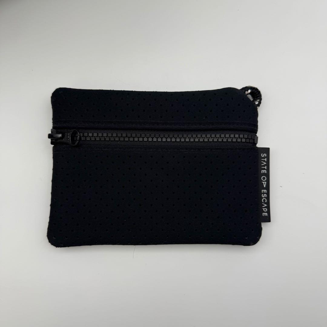 【極美品】ステイトオブエスケープ トートバッグ ポーチ付き 黒 A4可 軽量