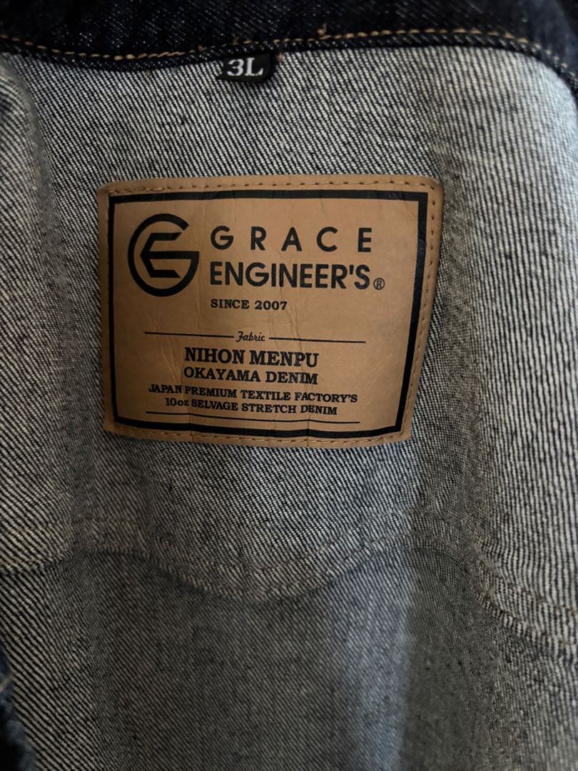 GRACE ENGINEERS 日本綿布 コラボ デニム オールインワン