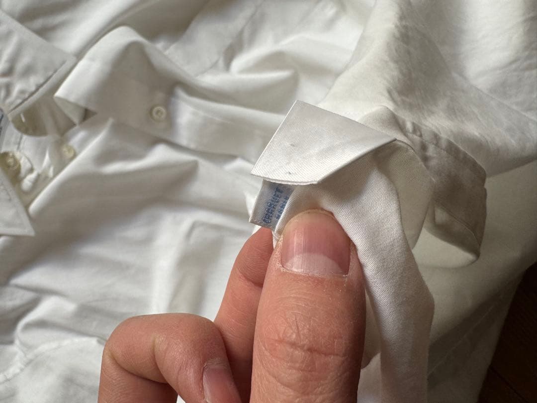 Charvet シャルべ フランス製 ポプリンドレスシャツ ホワイト 42