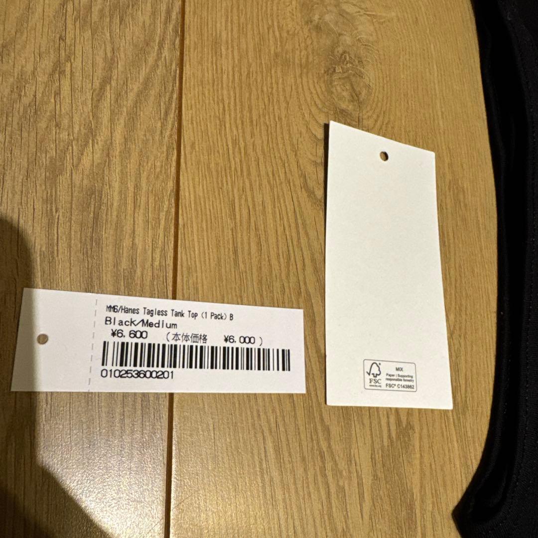 Supreme メゾンマルジェラ　ブラック タンクトップ 新品タグ付き