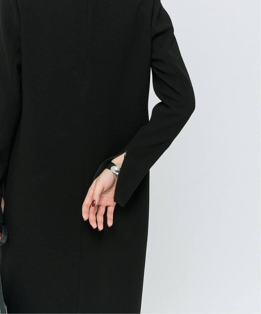 HARDY NOIR ダブルクロスミニマルロングドレス 36