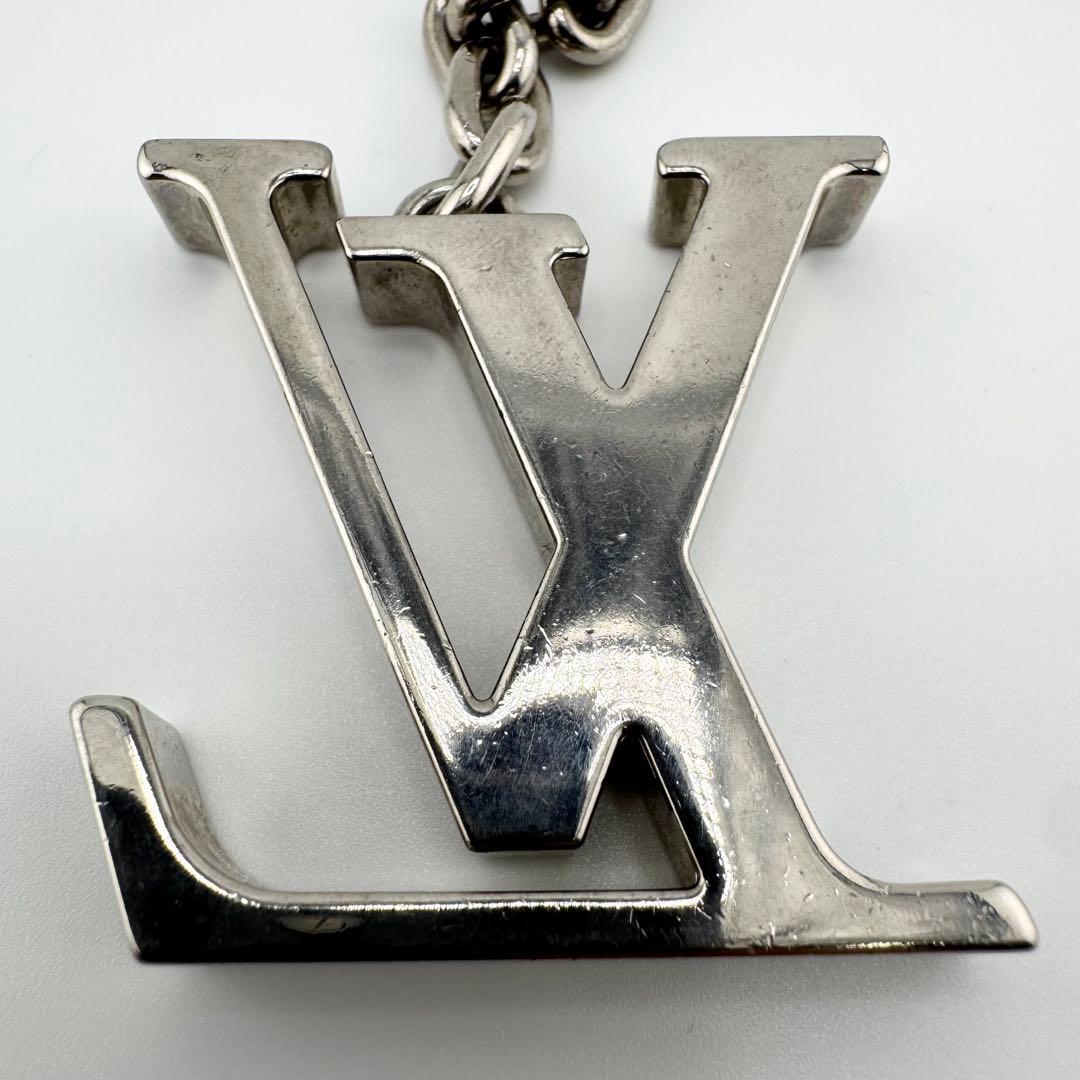 極美品 ルイヴィトン ポルトクレ イニシアル LVロゴ キーリング キーホルダー