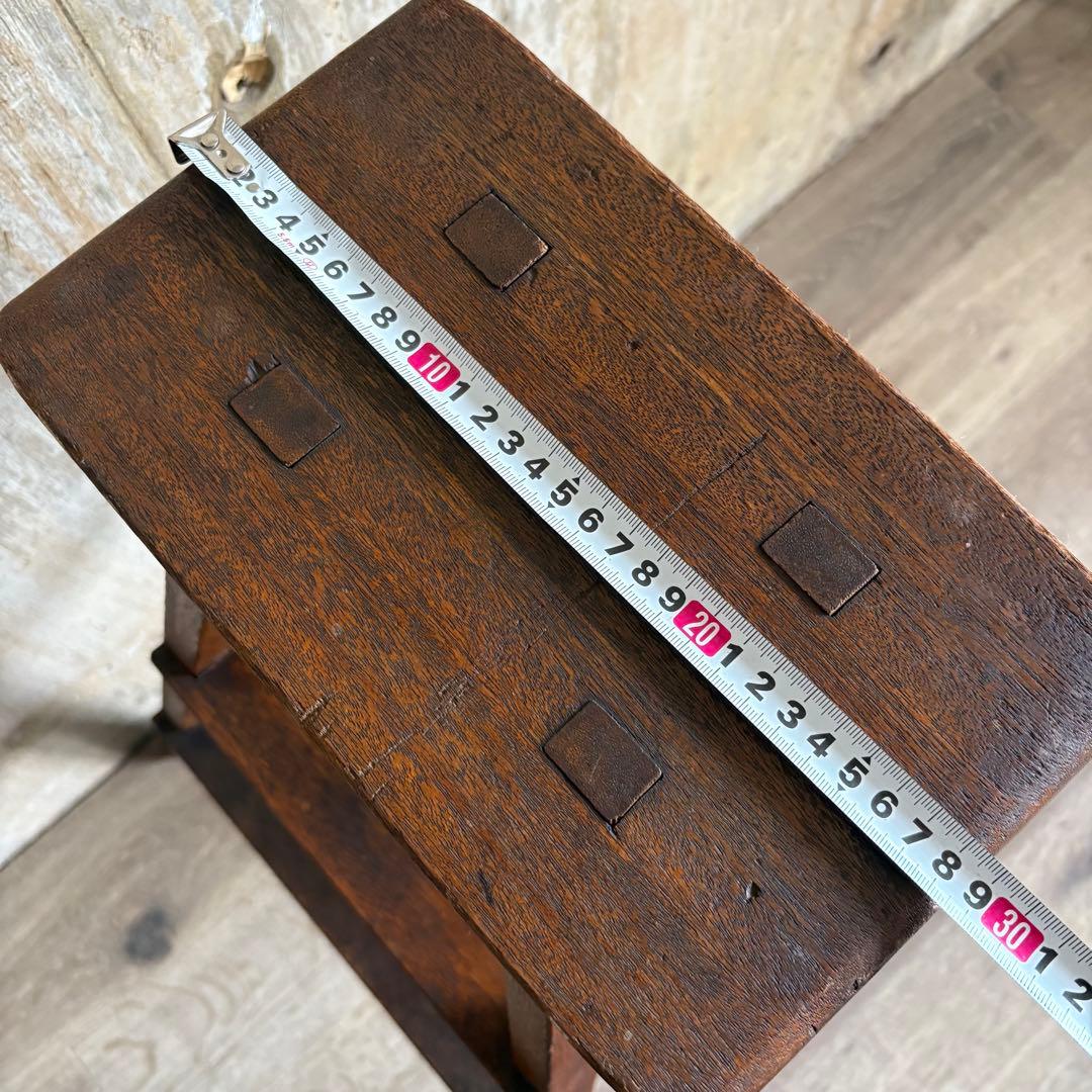 古道具　ヴィンテージ ラダー　脚立　無垢材　レトロ　アンティーク