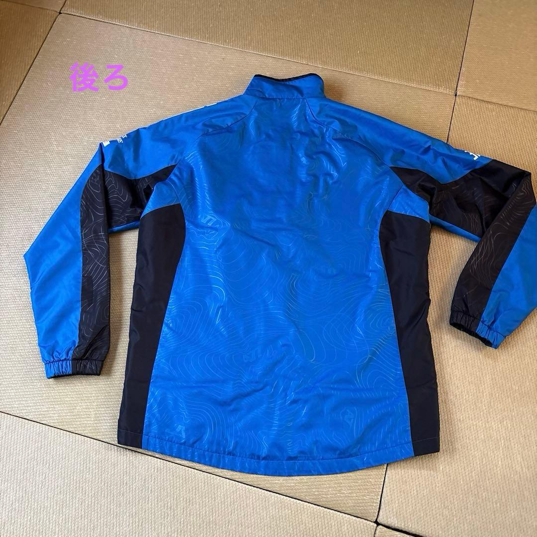 アシックス A77 ウインドブレーカー 上下セット ブルー ブラック　M