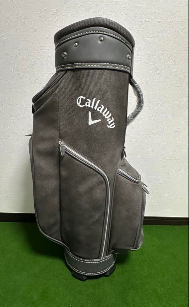 Callaway お洒落☆キャディバッグ グレー　フード有りコンプリート品