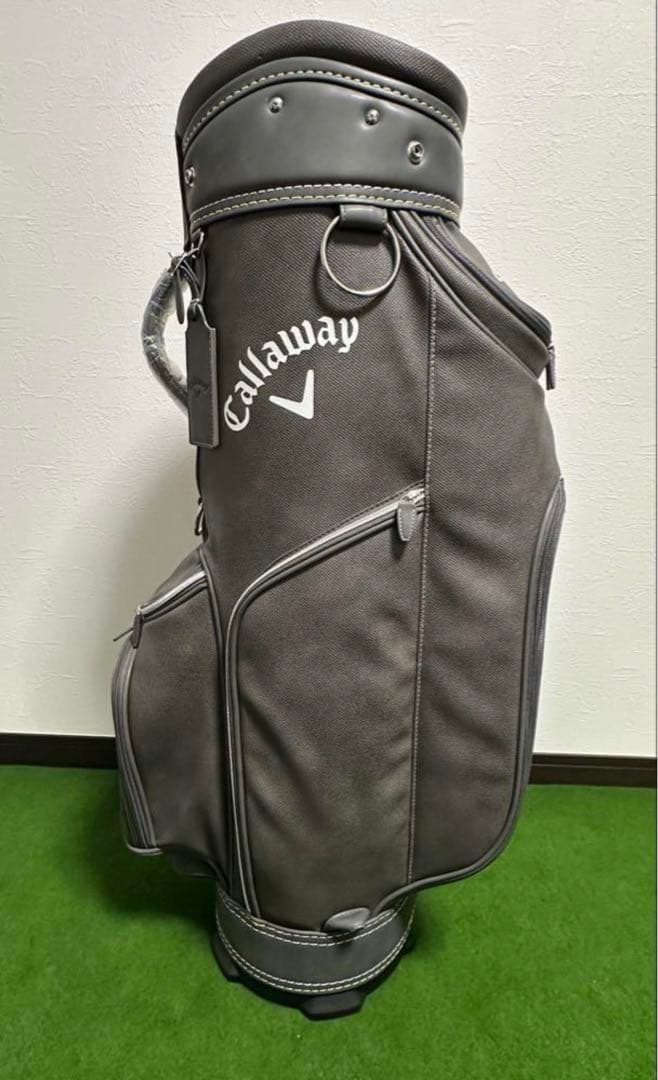 Callaway お洒落☆キャディバッグ グレー　フード有りコンプリート品