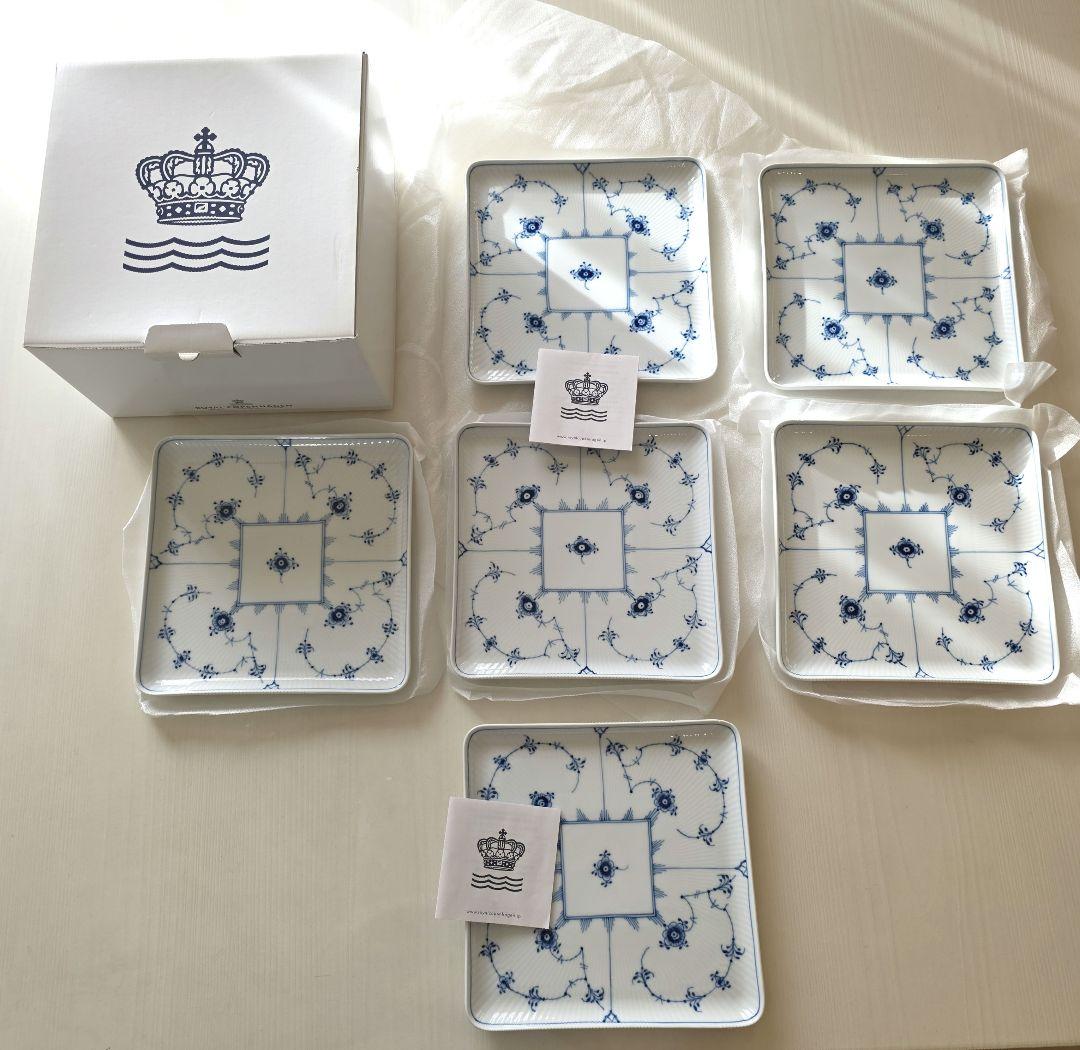 ロイヤルコペンハーゲン スクエア20㎝ 5+1枚セット