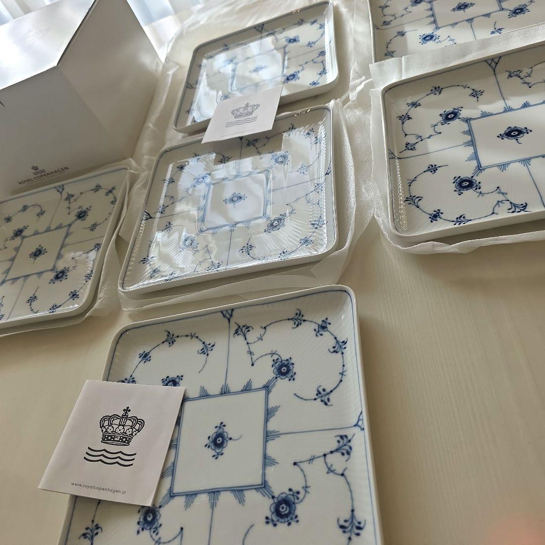 ロイヤルコペンハーゲン スクエア20㎝ 5+1枚セット
